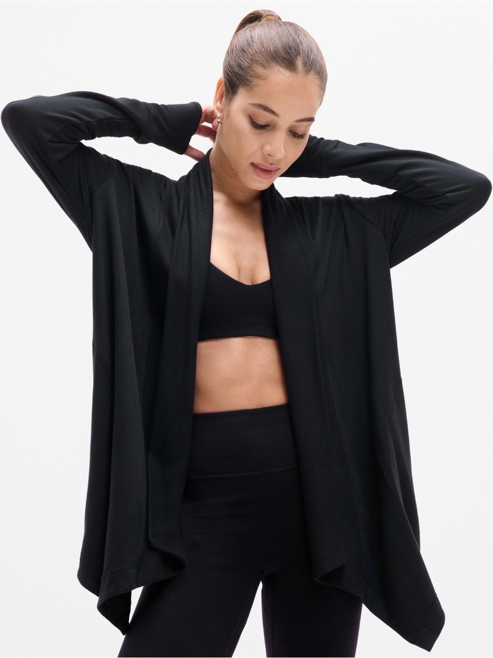 NWT Athleta Pranayama Restore Black Wrap size Small
